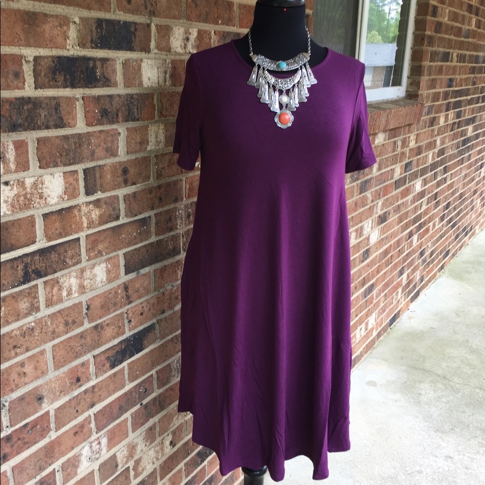 Plum Swing Dress